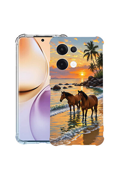 bestcase Husă Antișoc pentru OPPO Reno13 F / Reno13 FS, Cai la apus, 1988247 ...