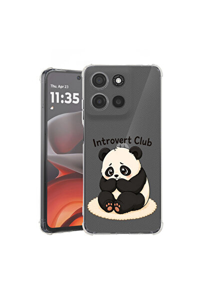 bestcase Противоударен калъф за Motorola Edge 50 Fusion, Панда - Клуб на интр...