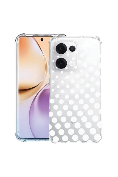 bestcase Husă Anti Shock Case For OPPO Reno15 F / Reno15 FS, White Polka Dots...