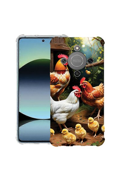 bestcase Противоударен калъф за Honor Magic8 Lite / X70, Пилета, 3128364 AS 2156