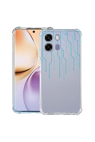 bestcase Husă Antișoc pentru Realme 16 Pro Plus, Placă de circuit, 3156847 AS...