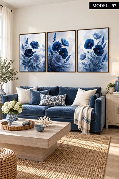 Akıllı Kağıt Adhesive Felt Painting - Poster Flower (Model- 97)