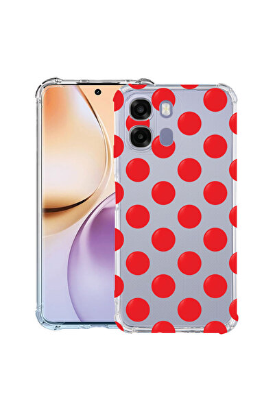 bestcase Husă Antișoc pentru OPPO A6 / A6x, Buline Roșii, 3156785 AS 2130