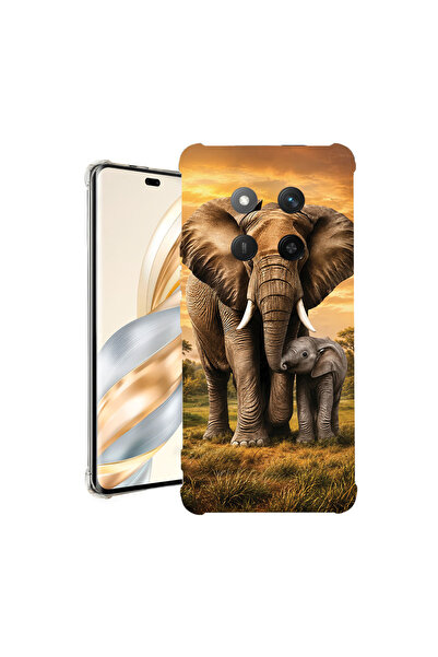 bestcase Husă Antișoc pentru Honor Magic7 Lite, Mamă elefant și pui, 1926355 ...