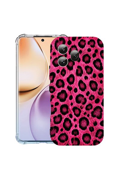 bestcase Αντικραδασμική Θήκη για Honor 600, Ροζ Σχέδιο Λεοπάρδαλης, 3159975 A...