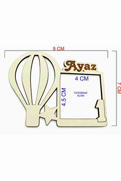 Doğum Günü Magnet 1 Yaş Fotoğraf Alanlı
