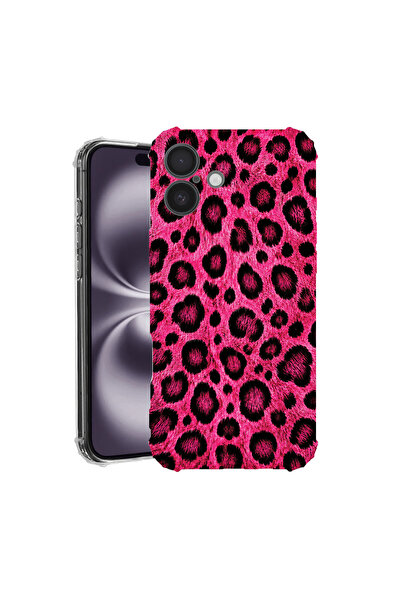 bestcase Αντικραδασμική Θήκη για Apple iPhone 17, Ροζ Σχέδιο Λεοπάρδαλης, 205...