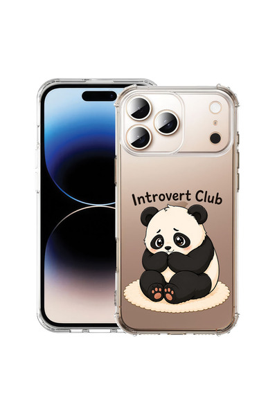 bestcase Противоударен калъф за Apple iPhone 17 Pro / iPhone 18 Pro, Панда - ...