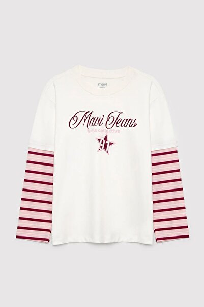 Mavi Printed Girls' T-Shirt M7610503-70057