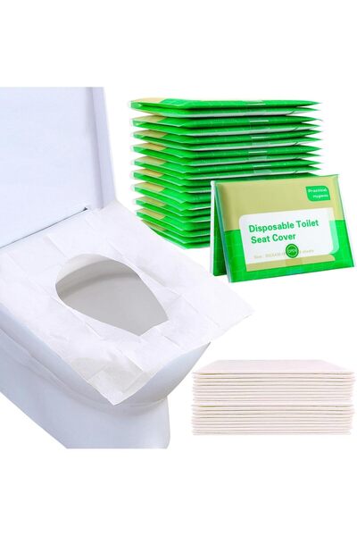 Generic Toilet Seat Covers Disposable, 100PCS Flushable Travel Disposable Toi...