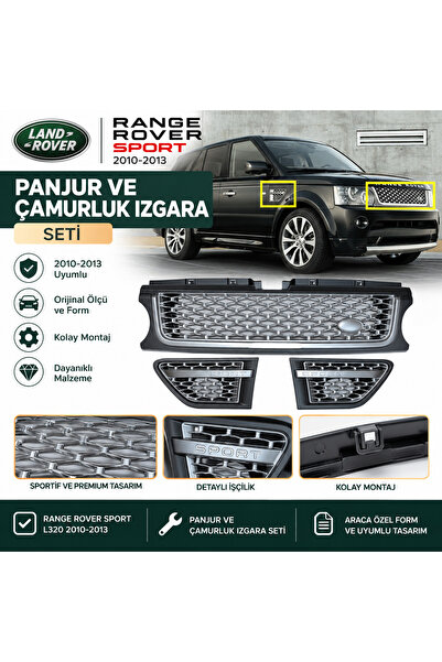 Range Rover Sport L320 Panjur ve Çamurluk Izgara Seti 2010-2013