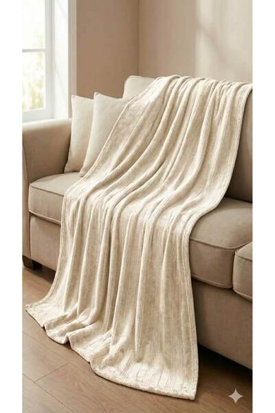 Özdilek (Nev)Battaniye Soft Embossed Bone Double Size