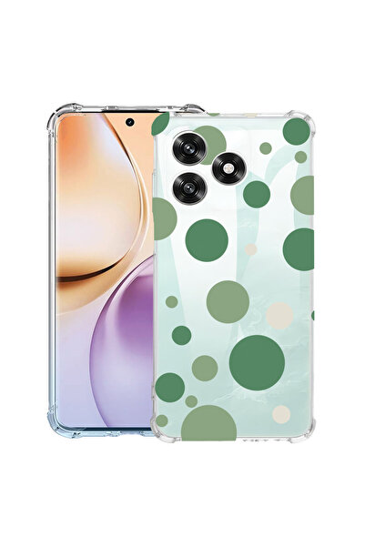 bestcase Husă Anti Shock Case For Xiaomi Redmi 13, Green Polka Dots, 1828625 ...