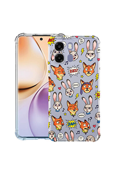 bestcase Husă Antișoc pentru OPPO A6 / A6x, model lup și iepure, 3156785 AS 2190