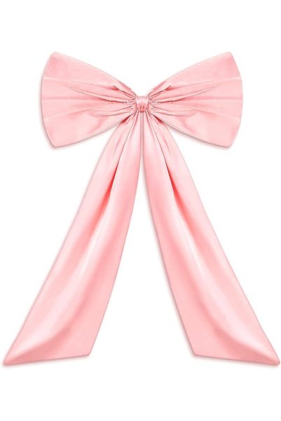 TERRIFI Big Pink Bow Birthday Decorations for Party, Coquette Giant Ribbon Ti...