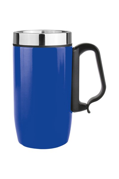 Siyah Lale Glass Thermos 280 ml Navy Blue -