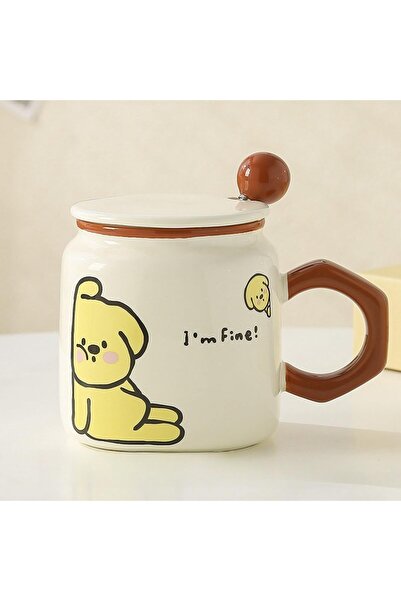 Generic Novelty Panda Coffee Mug Gift Set with Cute Spoon and Dust Lid, 16oz ...