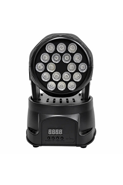 AT Performance Moving Head LED 18x3W RGB, DMX 512, 8/13 Canale, Mod Automat, ...