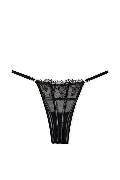 Rose Embroidered Strappy Bikini Panty