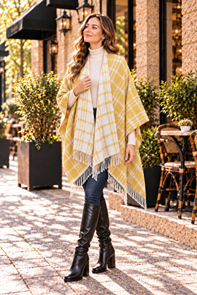 nehir eşarp Double-Sided Shoulder Shawl Poncho