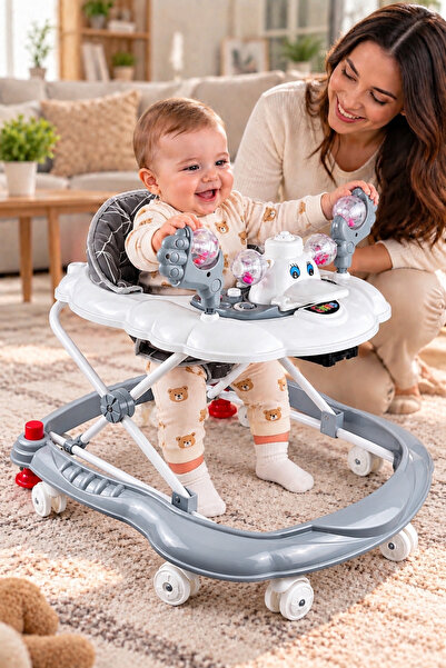 Baby Home İlk Adım Müzikli Yürüteç Oyuncaklı Yürüteç Müzikli Yürüteç İlk adım...