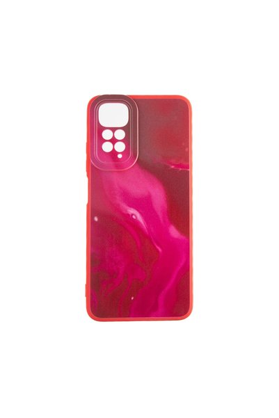 OEM Capac Protectie Spate Colectia Soft Waves Pentru Xiaomi Redmi Note 11 - Rosu