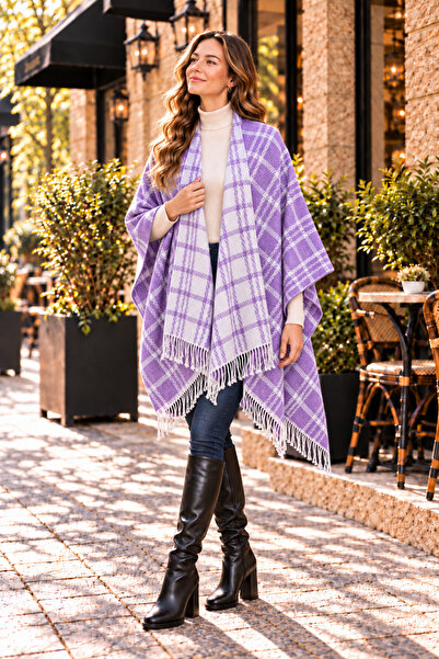nehir eşarp Double-Sided Shoulder Shawl Poncho