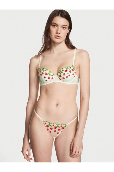 Victoria's Secret Strawberry Embroidered Cheekini Panties