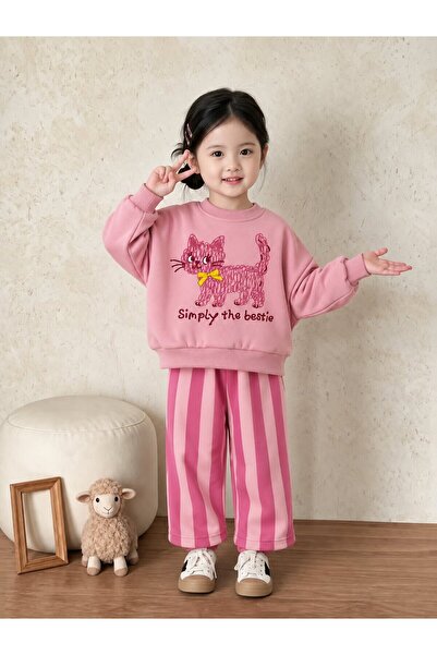 My Kids Wear Kinder-Sweatshirt-Jogginghosen-Set, entspannte Passform, täglich...