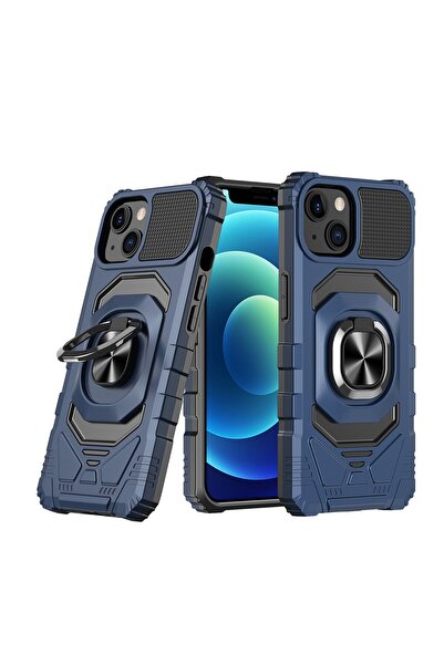 OEM Capac Protectie Spate Colectia Shock Pentru iPhone 13 Mini - Albastru
