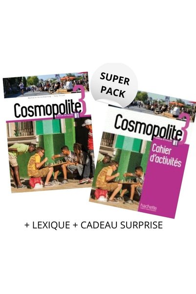 Hachette ΚΟΣΜΟΠΟΛΙΤΕ 3 ΣΟΥΠΕΡ ΠΑΚΕΤΟ (ΒΙΒΛΙΟ + ΤΕΤΡΑΔΙΟ + ΛΕΞΙΚΟ + ΔΩΡΟ ΕΚΠΛΗΞΗ)