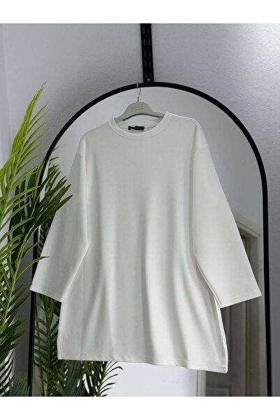 ÖZNE BUTİK Modal fabric slit basic tunic