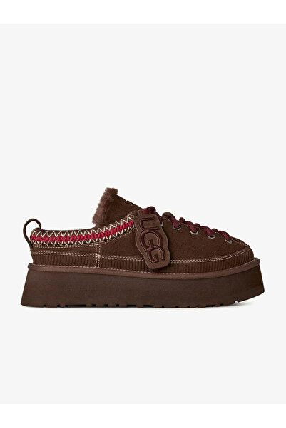 UGG Women's Suede Outer Surface with Wool Inside, Ankle Embroidery Patterned ...