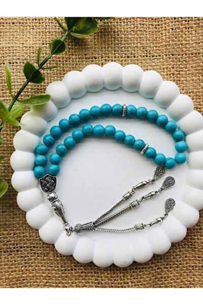 Luba Turquoise Turquoise 8 mm Natural Stone Prayer Beads
