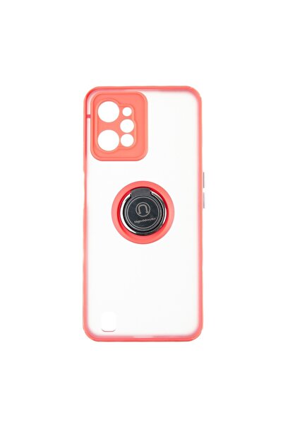 OEM Capac Protectie Spate Colectia Soft Shape With Ring Pentru Realme C31 - Rosu