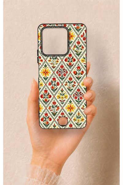 Vip Case Reeder S71 Compatible Tile Tulip Patterned Silicone Case