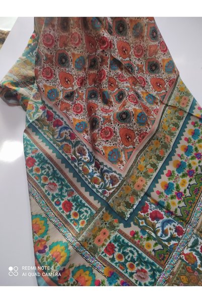 Generic Brand وشاح Glamourıa Viscose لا ينزلق، يبقى ثابتًا، إنه وشاح أنيق، لونه أخضر.