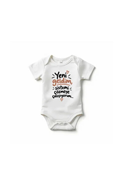 yeni geldim (Beyaz - 0-3 Aylık)