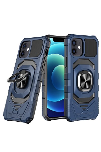 OEM Capac Protectie Spate Colectia Shock Pentru iPhone 12 - Albastru