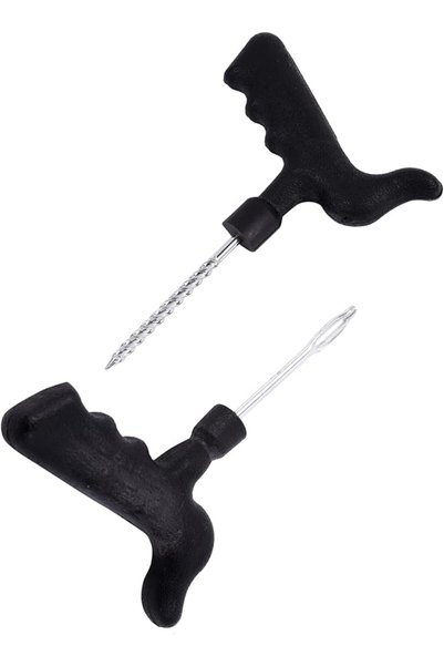 Lawazim Plastic Handle Angled Tire Plug Repair Tools - 2 Piece Black -Molded ...