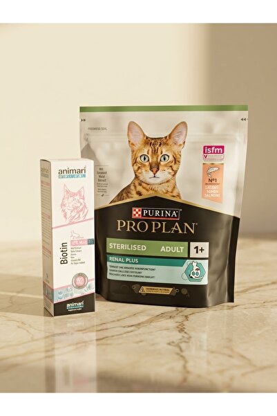 Pro Plan Kısırlaştırılmış Kedi Maması 400 gr + Animari Biotin Tüy Yumağı Önleyici Malt Seti