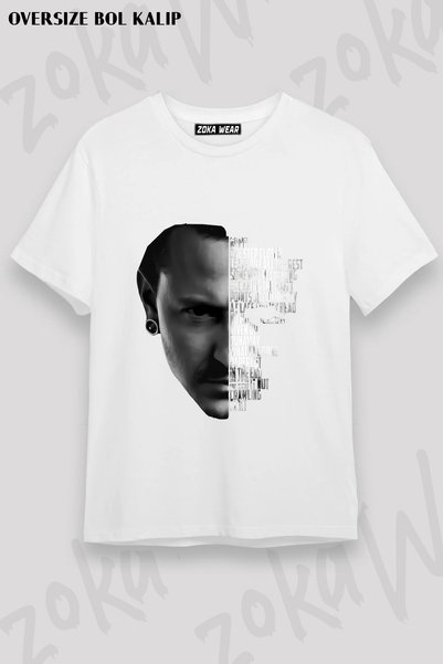 ZOKAWEAR لينكين بارك - تي شيرت مطبوع عليه تشيستر