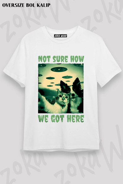 ZOKAWEAR Cat and Dog Selfie Printed T-Shirt