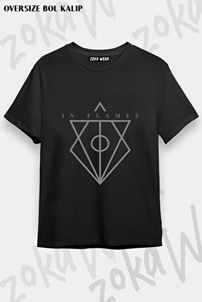 ZOKAWEAR Fire in Flames Printed T-Shirt
