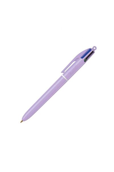 Bic Στυλό τετράχρωμο μεσαίου μεγέθους 1.0 χιλιοστά, παστέλ μωβ
