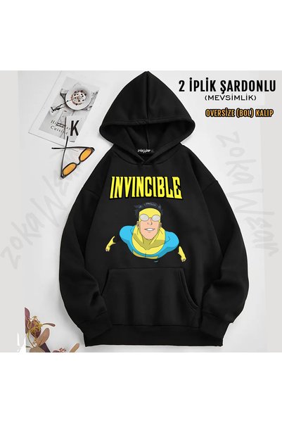 ZOKAWEAR Invincible V6 Printed Hooded Sweatshirt