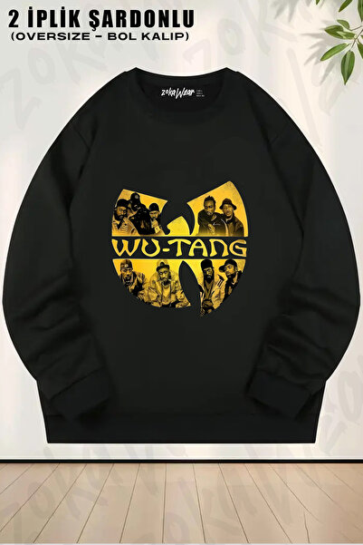 ZOKAWEAR Wu Tang Clan V6 Printed Crew Neck Sweatshirt