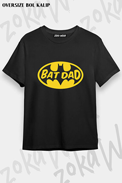 ZOKAWEAR Batman Bat Dad Father's Day Printed T-Shirt