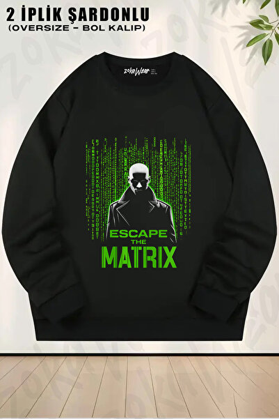 ZOKAWEAR The Matrix Andrew Tate Printed Crew Neck Sweatshirt