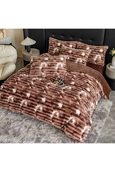 Lenjeria Pufoasa Cocolino Duvet Cover Set Set with Stretchy 180x200 cm, 4 Pieces